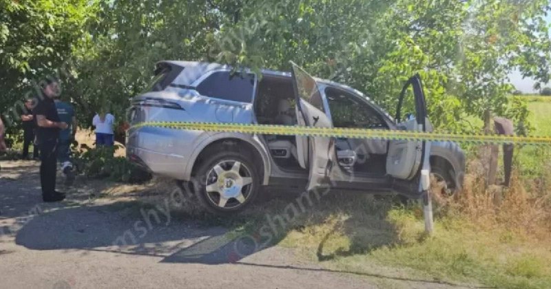 Автомобиль Changan в Спитаке, где найдено тело Гагика Стамбулцяна