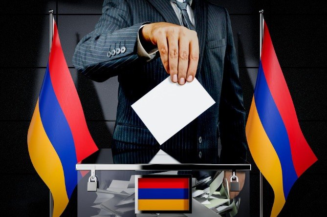 Избирательный участок в Спитаке во время парламентских выборов 2026 года