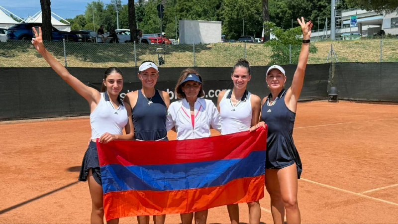 Теннисистки сборной Армении на Кубке Билли Джин Кинг в Сан-Марино