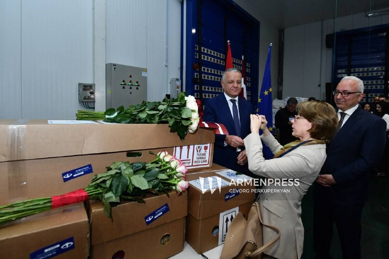 Партия роз, экспортированная из Лорийской области в Латвию