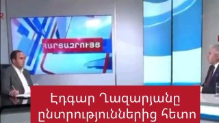 Эдгар Казарян, мэр Спитака, на фоне города Лори