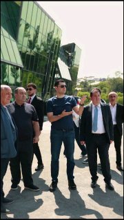 Министр Матевосян осматривает строительство в экспоцентре «Меридиан» в Ереване