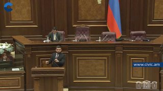 Ваагн Алексанян выступает в Национальном собрании Армении, Спитак (Лори)